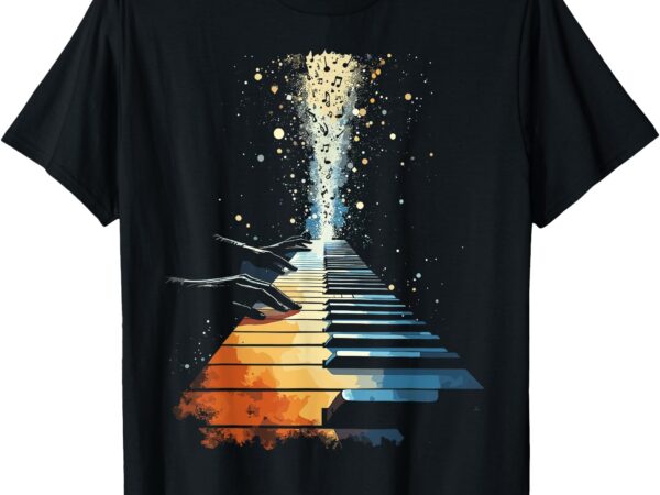 Piano keyboard piano t-shirt