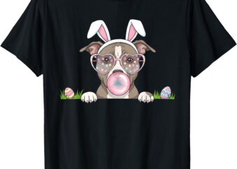 Pitbull Bunny Bubble Gum Easter Day Womens Mens Kids T-Shirt