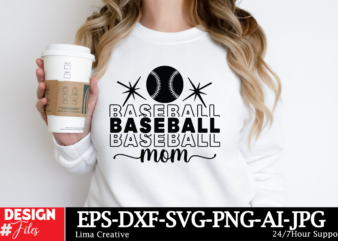 Baseball Mom T-shirt Design, MOTHER’S DAY MEGA Bundle, Mom svg Bundle, 140 Designs, Heather Roberts Art Bundle, Mother’s Day Designs, Cut Fi