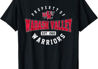 Property of Wabash Valley College Athletics Vintage Design T-Shirt