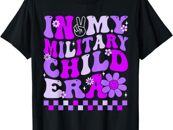 Purple up for military kids in my military child era month t-shirt