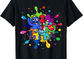 Rainbow Friend Costume For Youth Kids Boys Girls T-Shirt