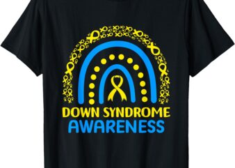 Rainbow World Down Syndrome Awareness for Men Women Kids T-Shirt