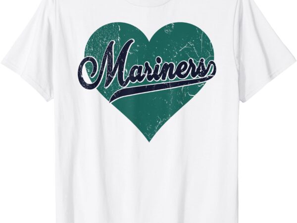 Retro mariners nickname shirt vintage mariners heart t-shirt