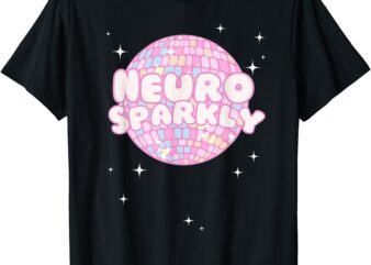 Retro Neurodivergent Neurosparkly Autism Spectrum ADHD T-Shirt