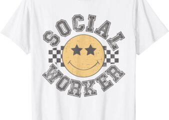 Retro Social Worker Caseworker Public Servant Social Work T-Shirt