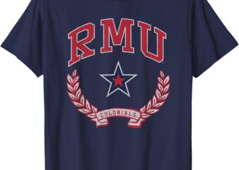 Robert Morris Colonials Victory Vintage Navy T-Shirt