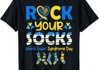 Rock Your Socks World Down Syndrome Awareness Day Women Kids T-Shirt