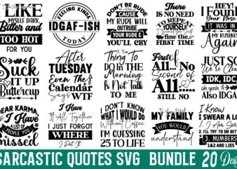 Sarcastic Quotes Sticker t-shirt Bundle Sarcastic Quotes Sticker Svg Bundle