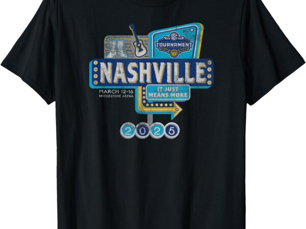 Sec men’s basketball tournament 2025 vintage nashville t-shirt