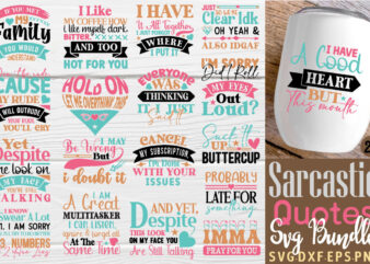 Sarcastic t-shirt bundle sarcastic svg bundle