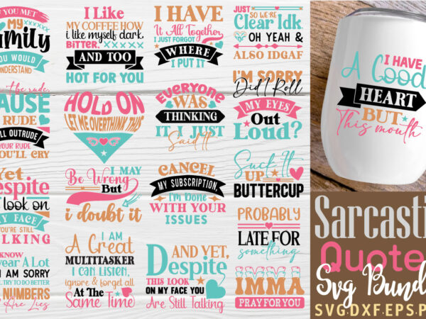 Sarcastic t-shirt bundle sarcastic svg bundle