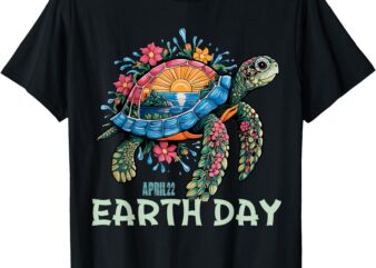 Sea Turtle Earth Day Save The Earth T-Shirt