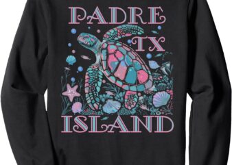 Sea Turtle Lover Padre Island TX Family Beach Vacation Sweatshirt