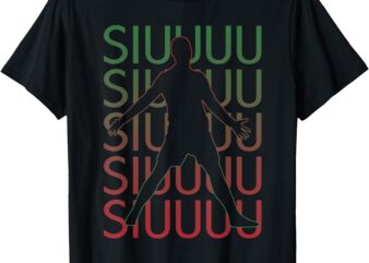 Siuuu Funny Soccer Football Boys Men Women Soccer Player T-Shirt