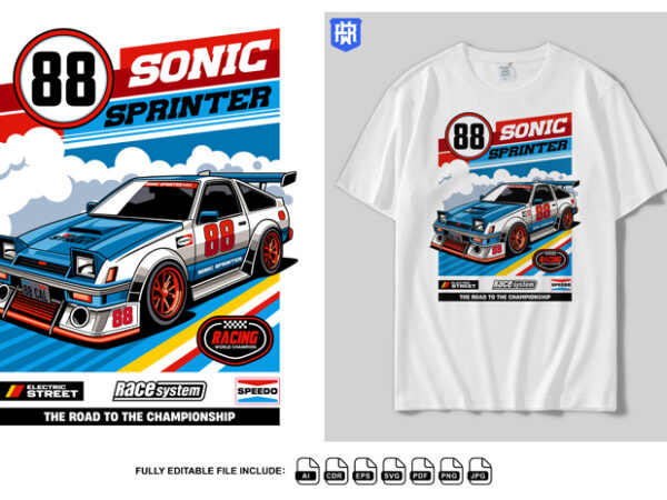 Sonic sprinter racing team design