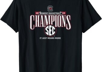 South Carolina Gamecocks Women’s Basketball SEC Champs 2025 T-Shirt