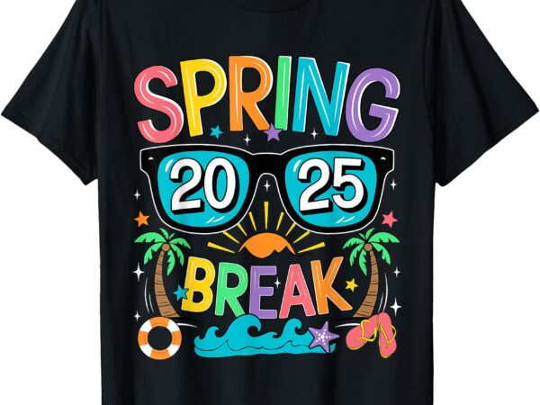 Spring break squad vintage 2025 florida cool sunglasses t-shirt