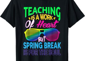 Spring Break Teacher 2025 Retro Spring Break 2025 Funny Gift T-Shirt