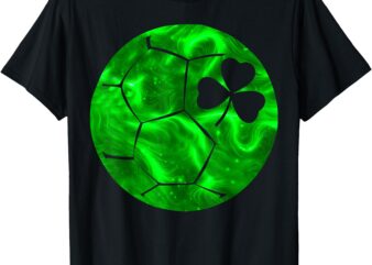 St Patricks Day Shamrock Soccer Saint Paddys Kids Boys T-Shirt