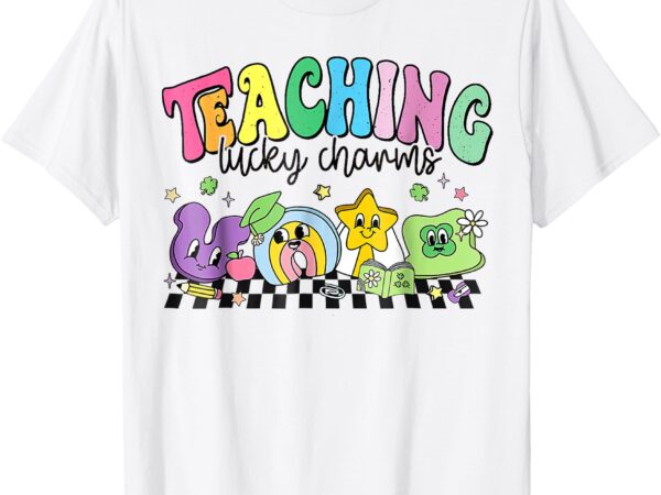 St patricks day teacher shirt teaching lucky charm t-shirt