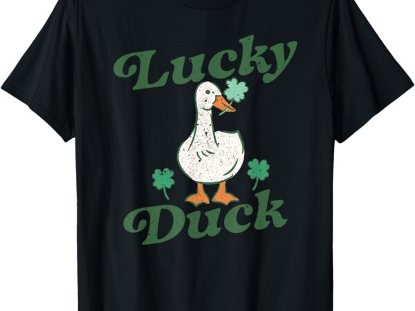 St patrick’s lucky duck saint paddy’s day t-shirt