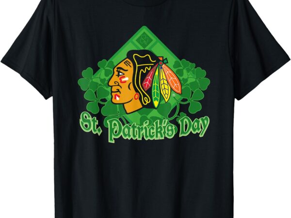 St. patrick’s day black nhl licensed t-shirt