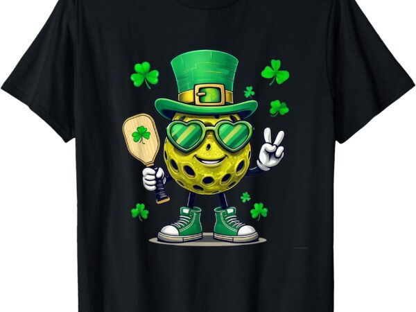 St. patrick’s day funny lucky pickleball irish shamrock t-shirt