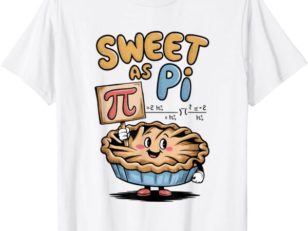 Sweet as pi for kids funny pi day spiral pi math t-shirt