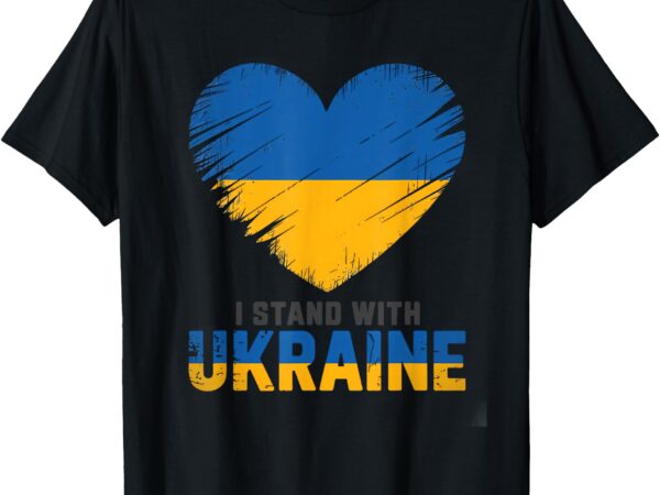 Ukrainian flag – i stand with ukraine flag t-shirt