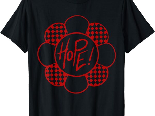 The hope personalized name flower on stage boys girls kids t-shirt