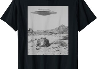 UFO Frog Retro T-Shirt