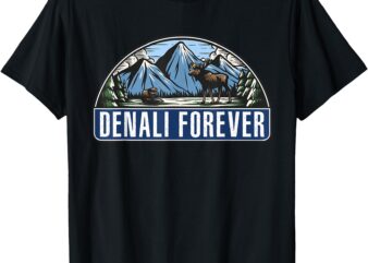 US Denali National Park Gifts, Retro Denali Parks Apparel T-Shirt