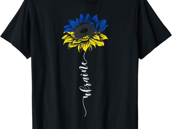 Ukraine flag sunflower vintage ukrainian support ukraine t-shirt