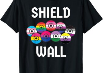 Viking Shield Wall LGBTQ Flag Pride T-Shirt