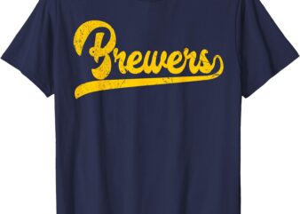 Vintage Brewers Nickname Shirt Brewers Throwback Design T-Shirt