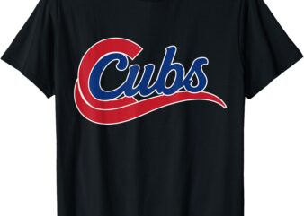 Vintage Cubs Shirt Stylish Lettering Graphic T-Shirt