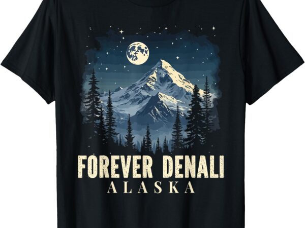 Vintage mt. denali national park alaska mountain t-shirt