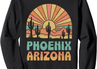 Vintage Phoenix Arizona Desert Sunset Retro Sweatshirt