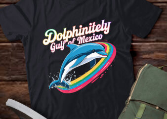 Vintage Retro Gulf Of Mexico Funny Dolphin pa103