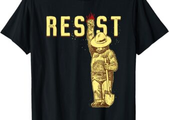 Vintage Smokey The Resist Bear Shirt Women’s & Men’s T-Shirt