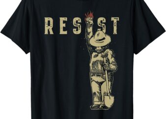 Vintage Smokey The Resist Bear Women’s Men T-Shirt