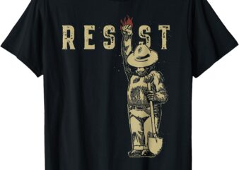 Vintage Smokey The Resist Bear Women’s & Men’s T-Shirt