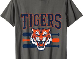 Vintage Tigers Throwback Design Gift For Men Women Kids T-Shirt