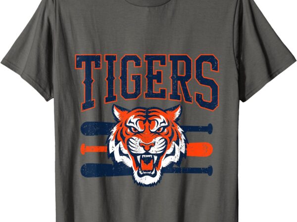 Vintage tigers throwback design gift for men women kids t-shirt