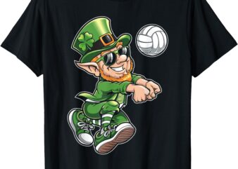 Volleyball Leprechaun St. Patrick’s Day Funny Player T-Shirt