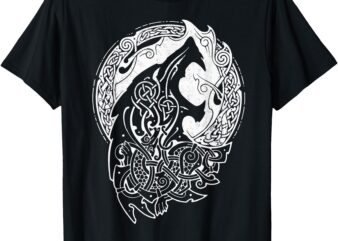 Wolf Celtic Proud Viking Warrior Nordic Mythology T-Shirt