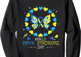 World Down Syndrome Day Awareness Mens Women Sweatshirt