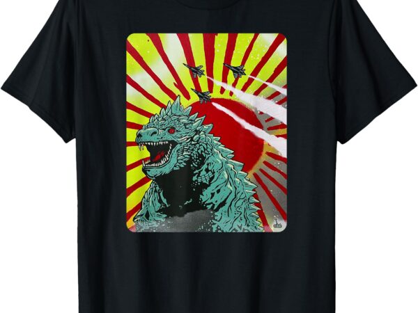 Zilla’ _ giant lizard beast hits the town artbybillytherobot t-shirt