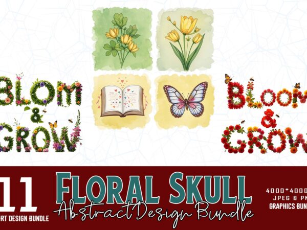 11 popular flowers lover t-shirt design bundle of 20 design
